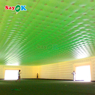 Sayok Guangzhou Tenda Inflável Gigante Cubo Branco Personalizada para Eventos ao Ar Livre Casamento 200 Pessoas