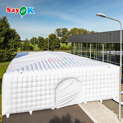 Sayok Guangzhou Tenda Inflável Gigante Cubo Branco Personalizada para Eventos ao Ar Livre Casamento 200 Pessoas