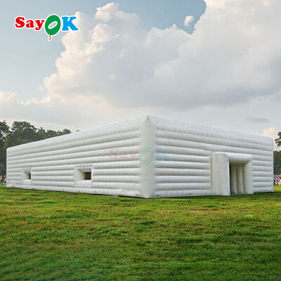 Sayok Extra Large 20m impermeável PVC Outdoor Event Party Camping Pavilhão Marquee Cube Tenda Inflável