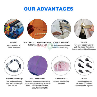 Sayok Large Advertising Tent Outdoor Wedding Club Tendas de festa para 200 pessoas Eventos com LED