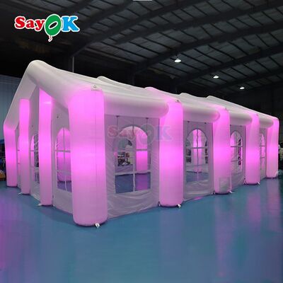 Sayok Customizado Modernos Grandes Eventos ao Ar Livre Casamento Festa de Casamento Tendas LED inflável grande tenda para 100 pessoas