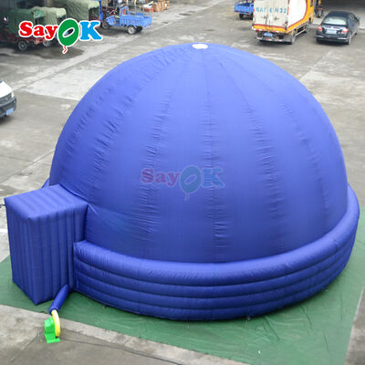 Tenda de projeção de dometo de planetário inflável portátil com apagão total para escola 7m Dia