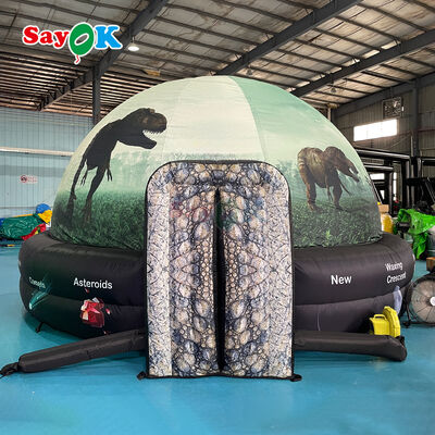 Dom do Planetário Inflável Portátil de 5m de diâmetro com 100% de apagão e tecido ignífugo para educação escolar