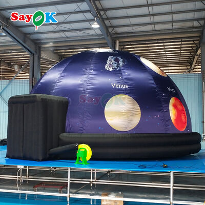 SAYOK 100% Blackout Fire-Retardant inflável Planetarium Dome com serviço de design 3D gratuito para escolas e museus