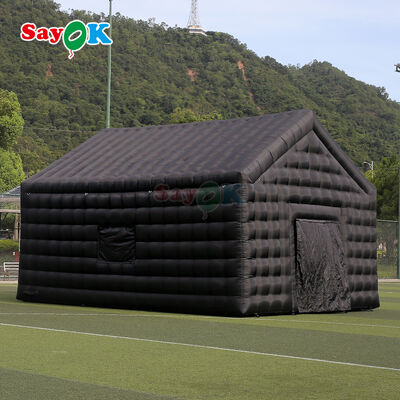 8mx6mx5mH Tenda Inflável Preta para Discoteca Tenda Portátil para Boate Impermeável Resistente a UV para Eventos ao Ar Livre