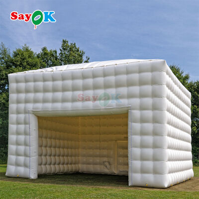 Tenda inflável de PVC à prova d'água com luz LED para eventos ao ar livre e tenda de discoteca portátil de tamanho personalizável