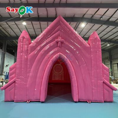 Tenda de igreja inflável portátil retardadora de chama com tamanho personalizável para casamentos ao ar livre
