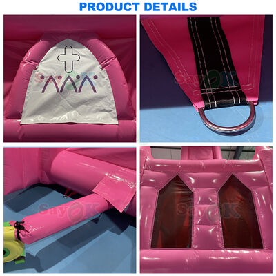 Tenda de igreja inflável portátil retardadora de chama com tamanho personalizável para casamentos ao ar livre