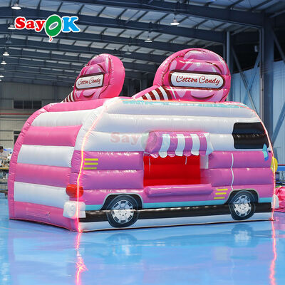 Tenda de ar inflável portátil impermeável personalizável para eventos ao ar livre Publicidade e Candy Floss Booth