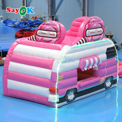 Tenda de ar inflável portátil impermeável personalizável para eventos ao ar livre Publicidade e Candy Floss Booth