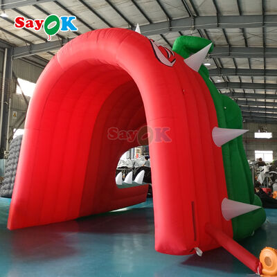 Custom Bulldog Inflatable Football Sports Tunnel with Durable 210D Oxford Cloth and Easy Setup