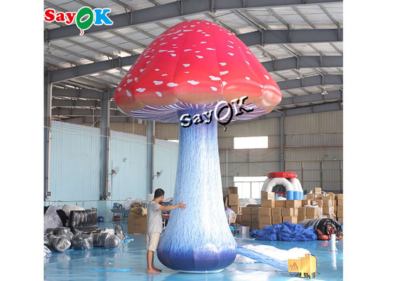 cogumelo inflável colorido imprimindo 16.5ft completo de 5m com ventilador de ar