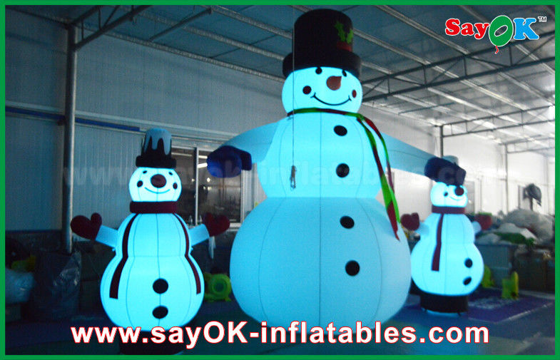 Das decorações infláveis do feriado de pano de Oxford boneco de neve gigante do Natal para o partido