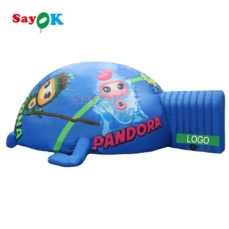 4m to 10m Diameter Inflatable Planetarium Dome with Professional Grey Projection Fabric and Durable Oxford Fabric