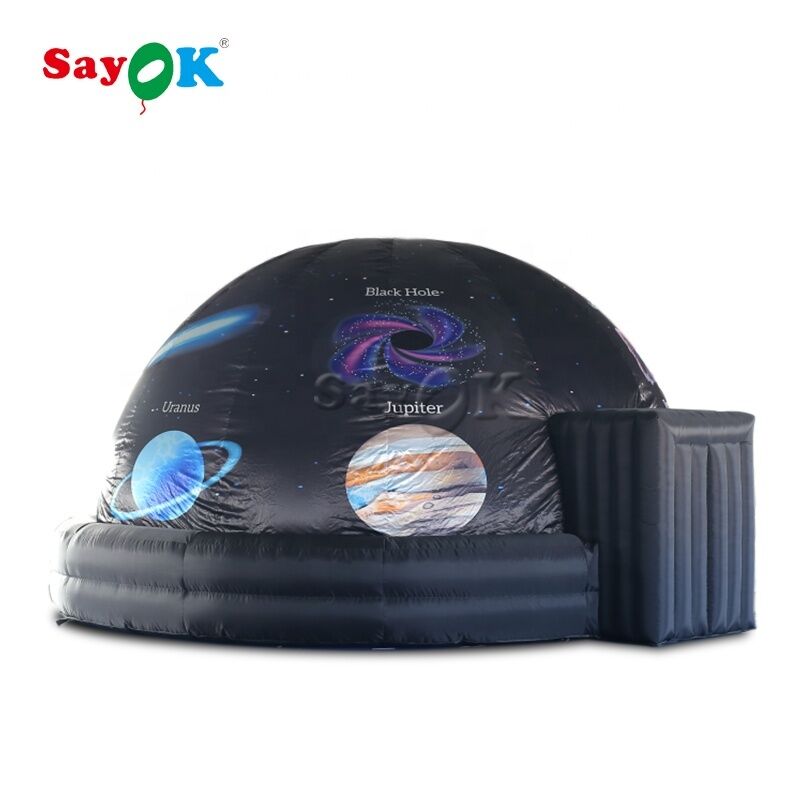 Sayok 5m 16ft personalizado Impressão completa Inflable Planetarium Dome Tent para Educação de Crianças com sopro de ar