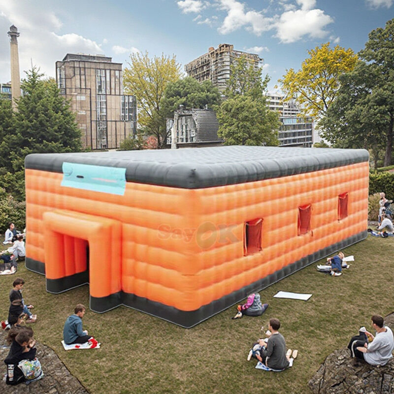 Sayok Extra Large 20m impermeável PVC Outdoor Event Party Camping Pavilhão Marquee Cube Tenda Inflável