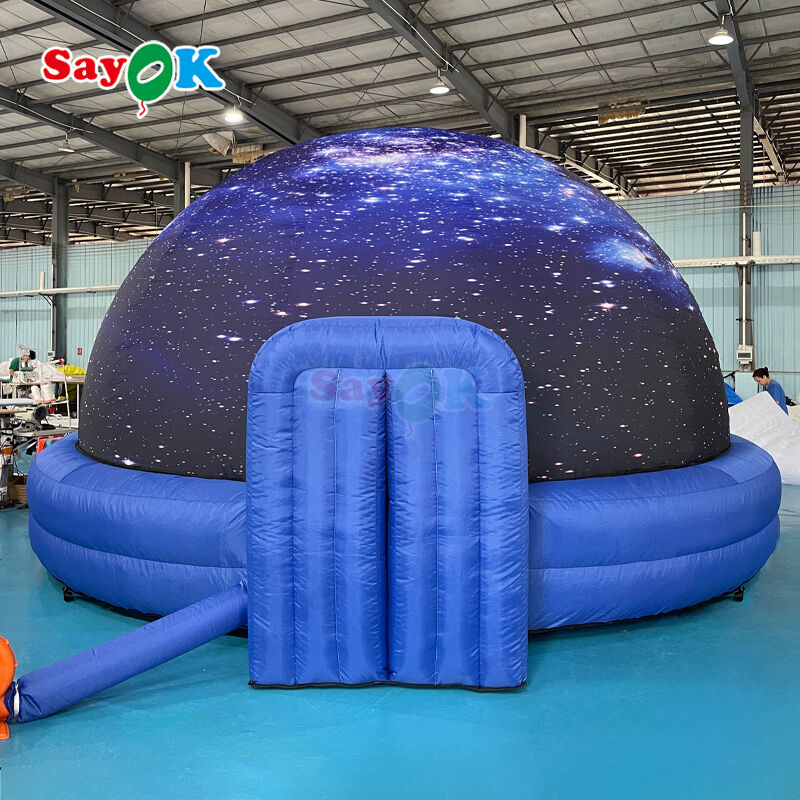 SAYOK 100% Blackout Fire-Retardant inflável Planetário Dome com design 3D gratuito para escolas e eventos