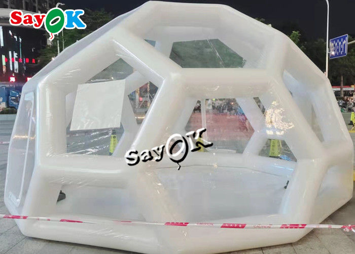 O hotel inflável transparente da barraca 3x3m estala acima a barraca clara inflável da bolha transparente para eventos
