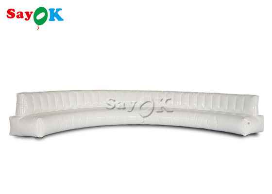 6.367m curvou o sofá inflável do ar da mobília multifuncional branca